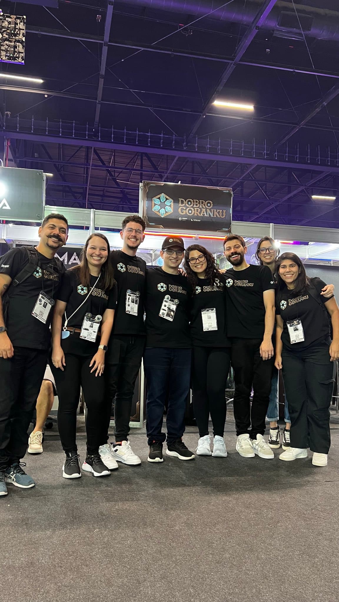 Dobro Goranku team at its Brasil Game Show booth.